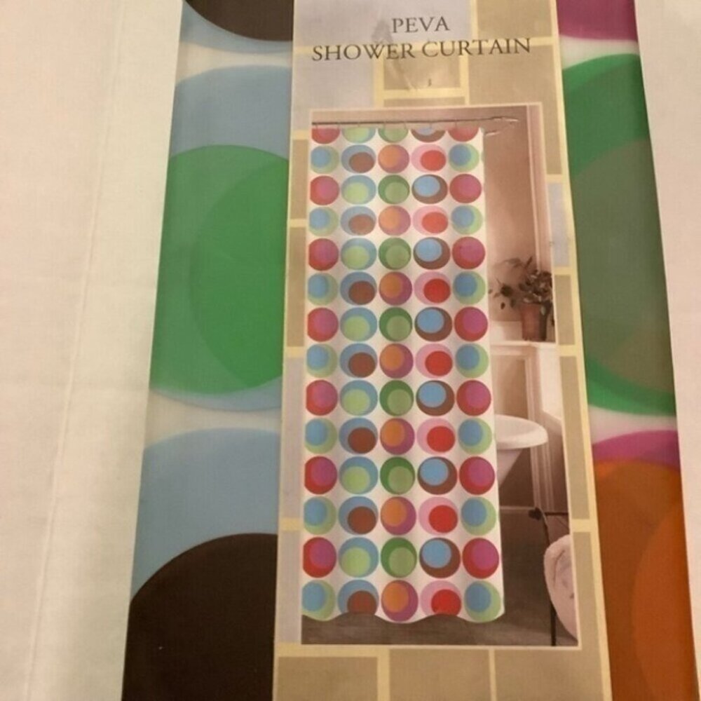 PEVA Circus Shower Curtain/ Shower Liner - Picture 2 of 3